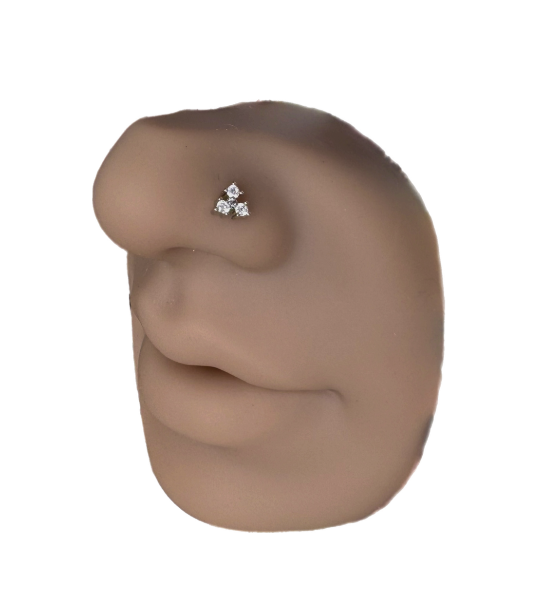 Triple Gem Nose Ring