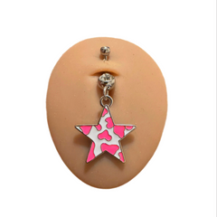 Cow-print Star Ring